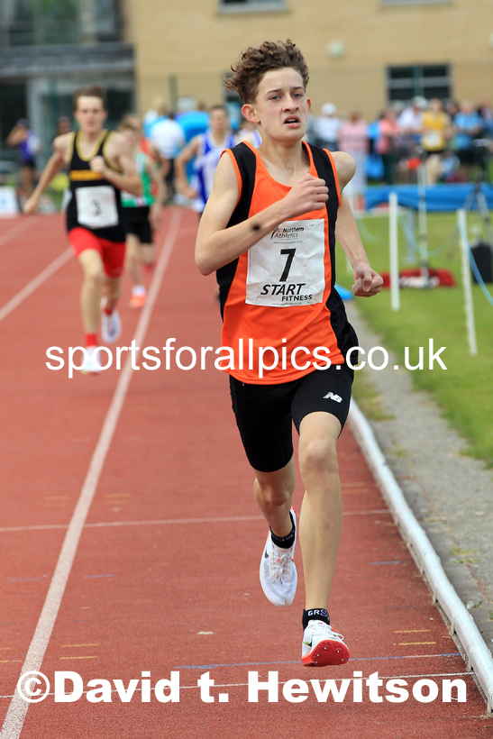 Boys Under-15s 800 metres, 2022 Northern Inter Counties U17s and U15s Track and Field, York, Thursday, June 2nd. Photo: David T. Hewitson/Sports for All Pics